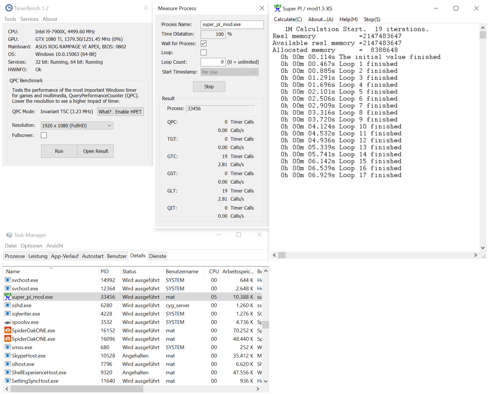 TimerBench The HPET bug Projects Matthias Zronek